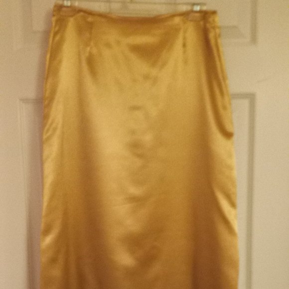 HANDMADE two piece, skirt and top, gold formal outfit - Picture 2 of 4